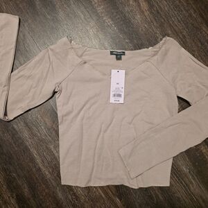 Wild Fable Taupe Long Sleeve Top